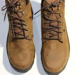 NEW Wolverine Mens Waterproof Steel Toe Work Boots sz 12 Brown Nubuck Leather NEW WOLVERINE Iron Ridge SZ 12 M MEN WATERPROOF STEEL TOE  main image 2
